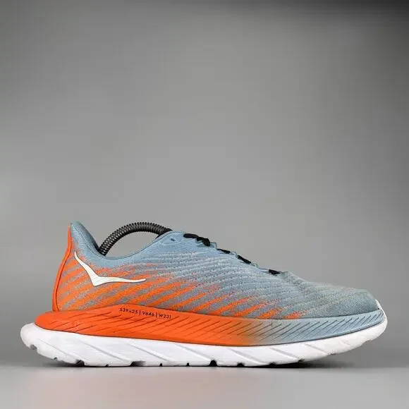 Hoka One One Mach 5 Men's Size 8.5 D Blue Orange Running Shoes Athletic Sneakers